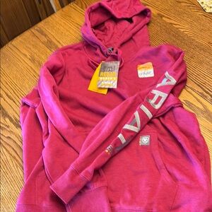 Ariat Pink Hoodie with Logo